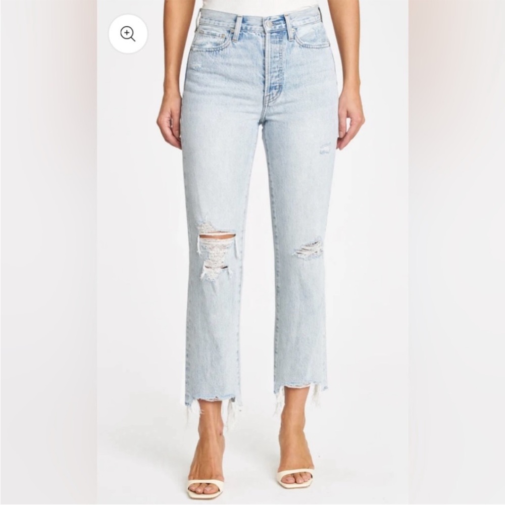 Pistola Charlie High Rise Straight Denim Jeans Hysteria Distressed Revolve 29
